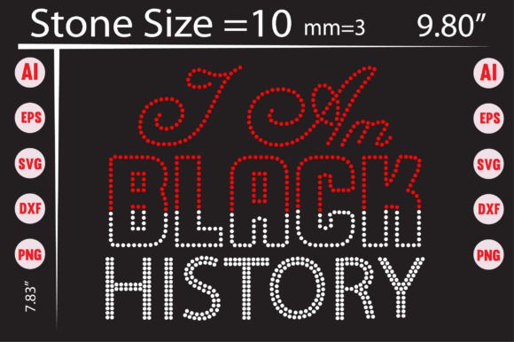 Celebrate Culture with I Am Black History Rhinestone Templates