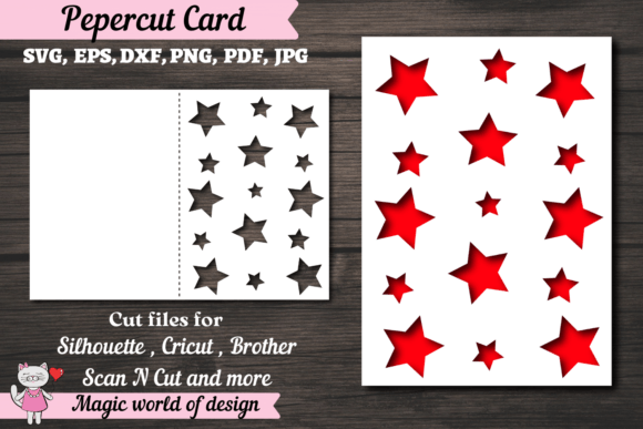 Crafting Elegance: The Asterisks Card Svg Papercut Templates