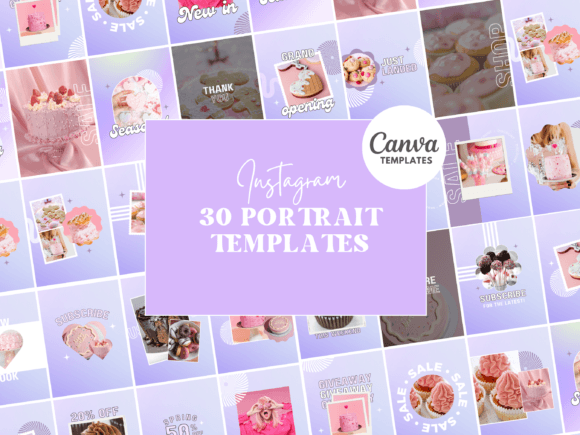 Elevate Your Feed with Purple Instagram Canva Templates
