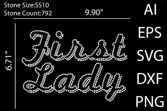 First Lady Rhinestone Templates: Glittering Design Assets