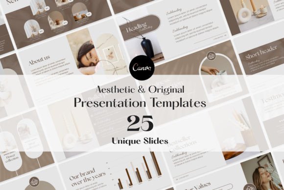 Grounded Elegance: Mastering Aesthetic Brown Presentation Templates