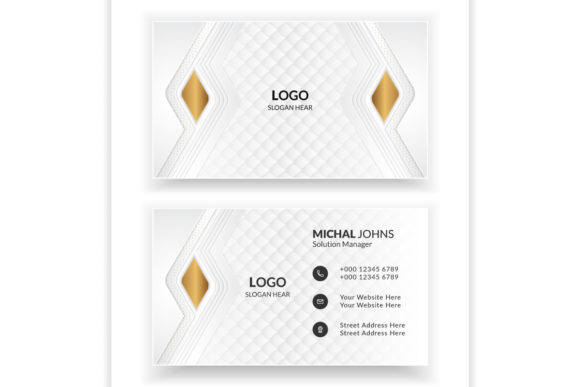 Luxury White Business Card Templates: Clean, Modern Design