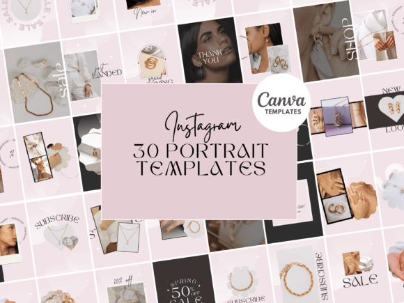 Pink Canva Instagram Templates: Portrait Perfection