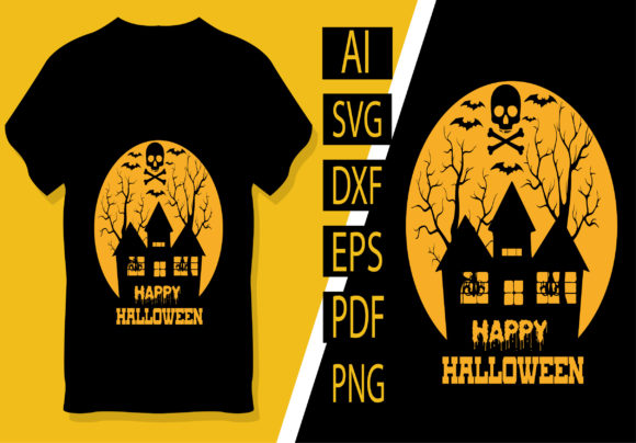Style Happy Halloween T-Shirt Templates for Spooky Creations